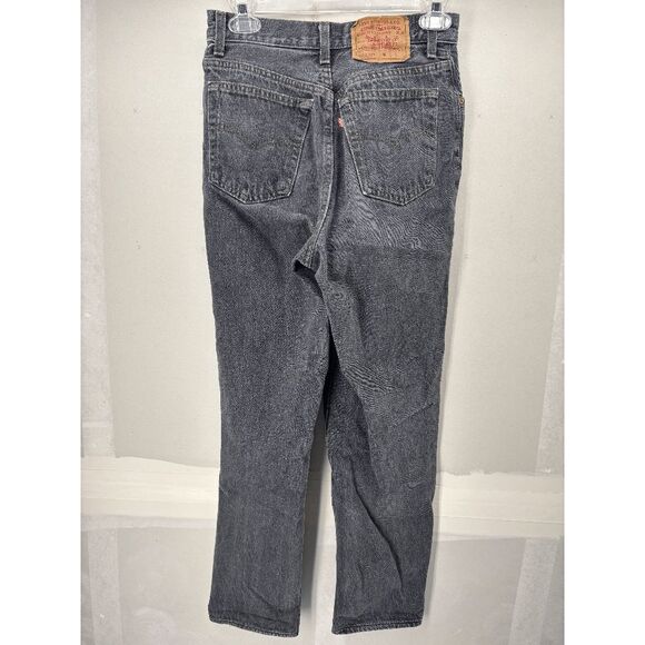Vintage Women’s Levi’s 501 Denim Black Jeans 13501-0658 USA Made 90s Sz 27x27 - Picture 5 of 11